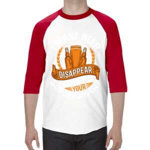 Classic Raglan Three-Quarter Sleeve T-Shirt Thumbnail